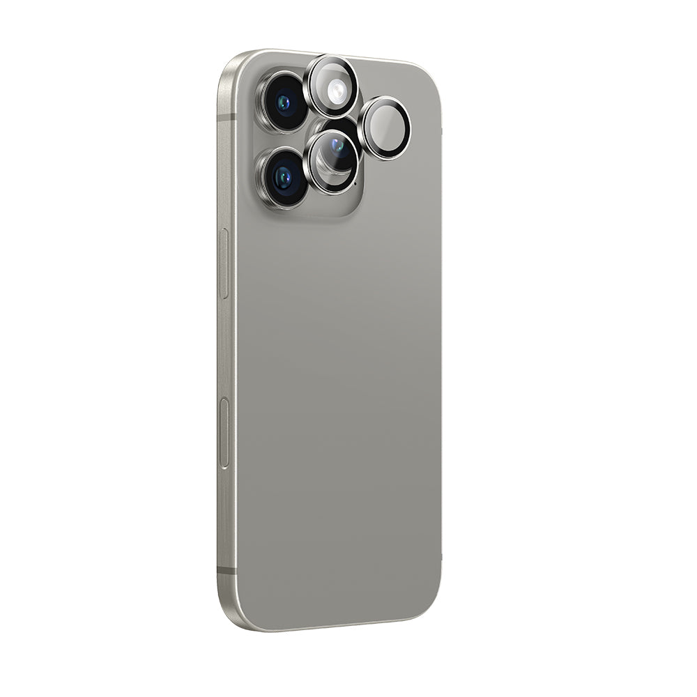 Apple iPhone 16 Pro Amazingthing Anti Reflective Kamera Lens Koruyucu + Kolay Uygulama Aparatlı Şeffaf