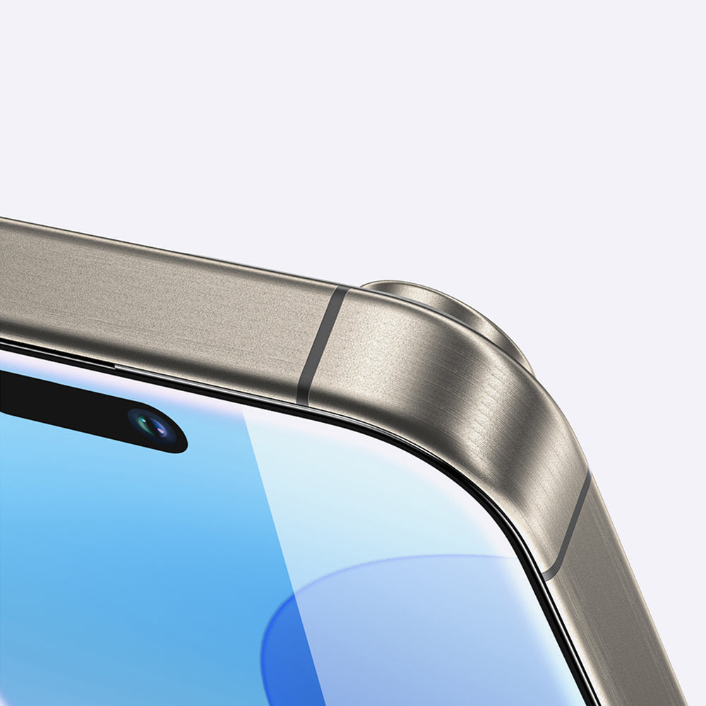 Apple iPhone 16 Pro Amazingthing Radix Parmak İzi Bırakmayan Temperli Cam Ekran Koruyucu Siyah