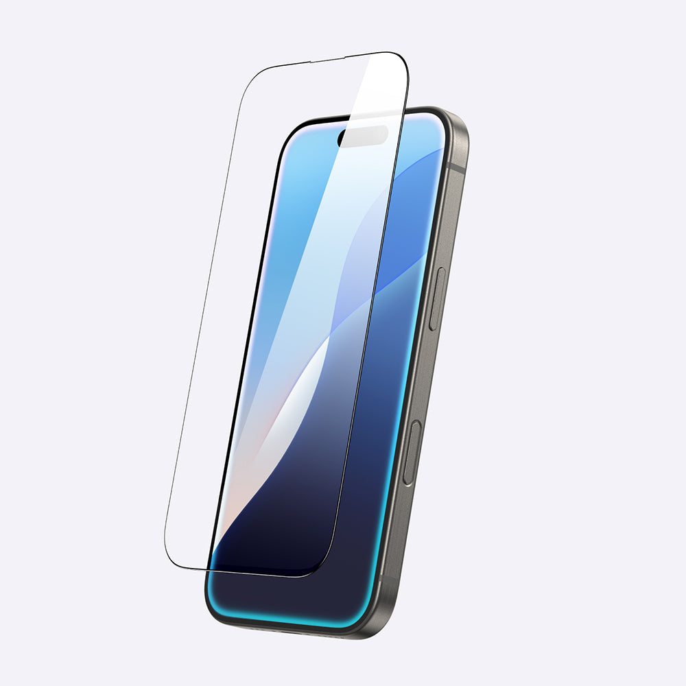Apple iPhone 16 Pro Amazingthing Radix Parmak İzi Bırakmayan Temperli Cam Ekran Koruyucu Siyah