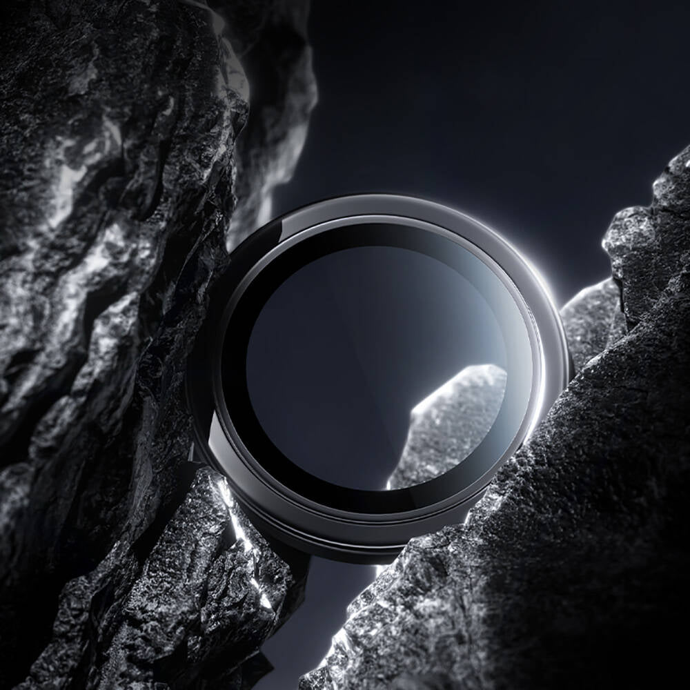 Apple iPhone 16 Pro Benks Parlama Önleyici Glass Warrior Metal Kamera Lens Koruyucu Siyah