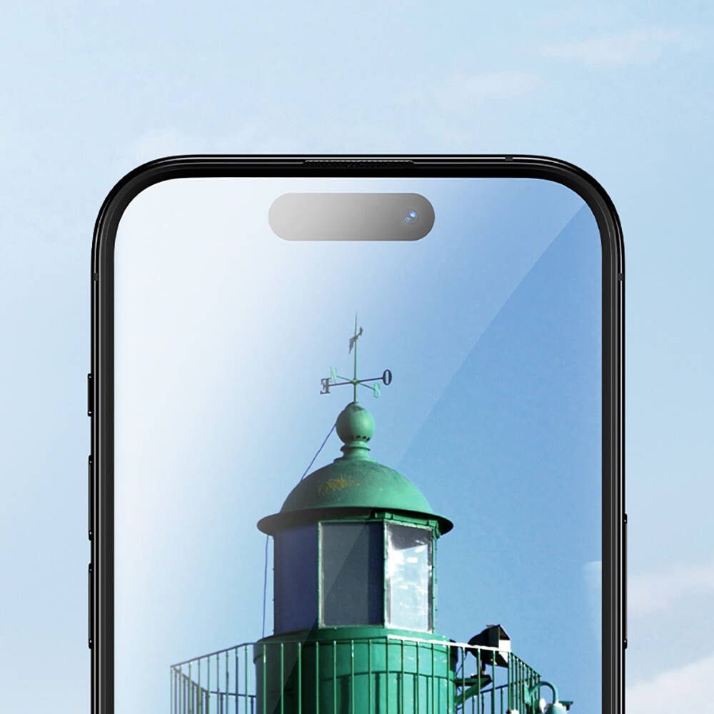 Apple iPhone 16 Pro Hidrofobik Ve Oleofobik Özellikli Benks Air Shield Ekran Koruyucu 10′lu Paket Şeffaf