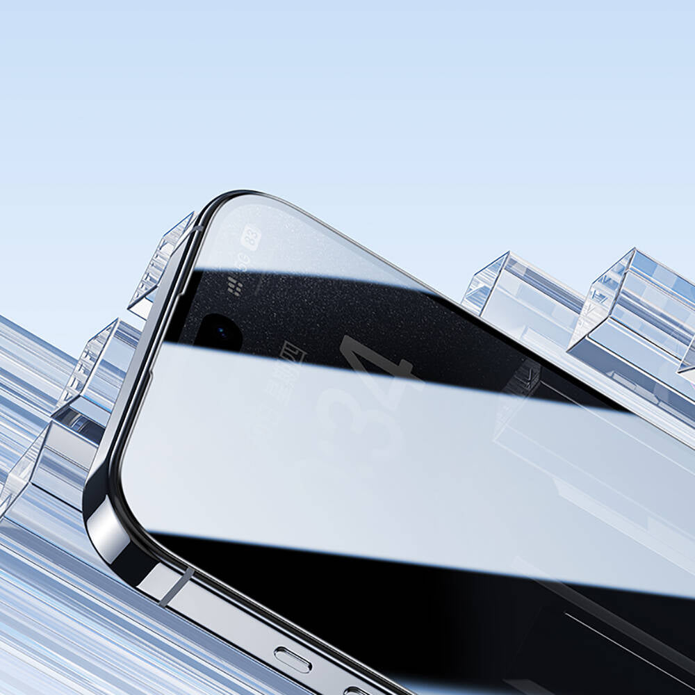 Apple iPhone 16 Pro Hidrofobik Ve Oleofobik Özellikli Benks Air Shield Ekran Koruyucu 10′lu Paket Şeffaf