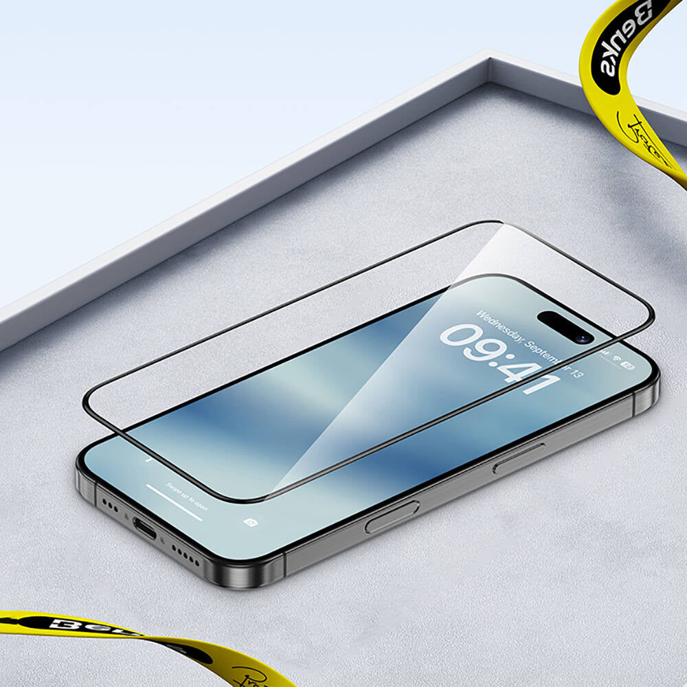 Apple iPhone 16 Pro Hidrofobik Ve Oleofobik Özellikli Benks Air Shield Ekran Koruyucu 10′lu Paket Şeffaf