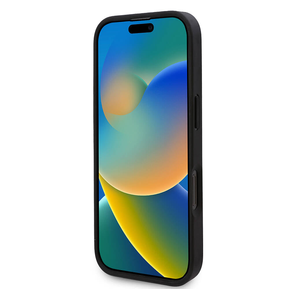 Apple iPhone 16 Pro Kılıf Karl Lagerfeld Orjinal Lisanslı M-safe Şarj Özellikli KL Yazılı Hot Stamp Kapak Pembe