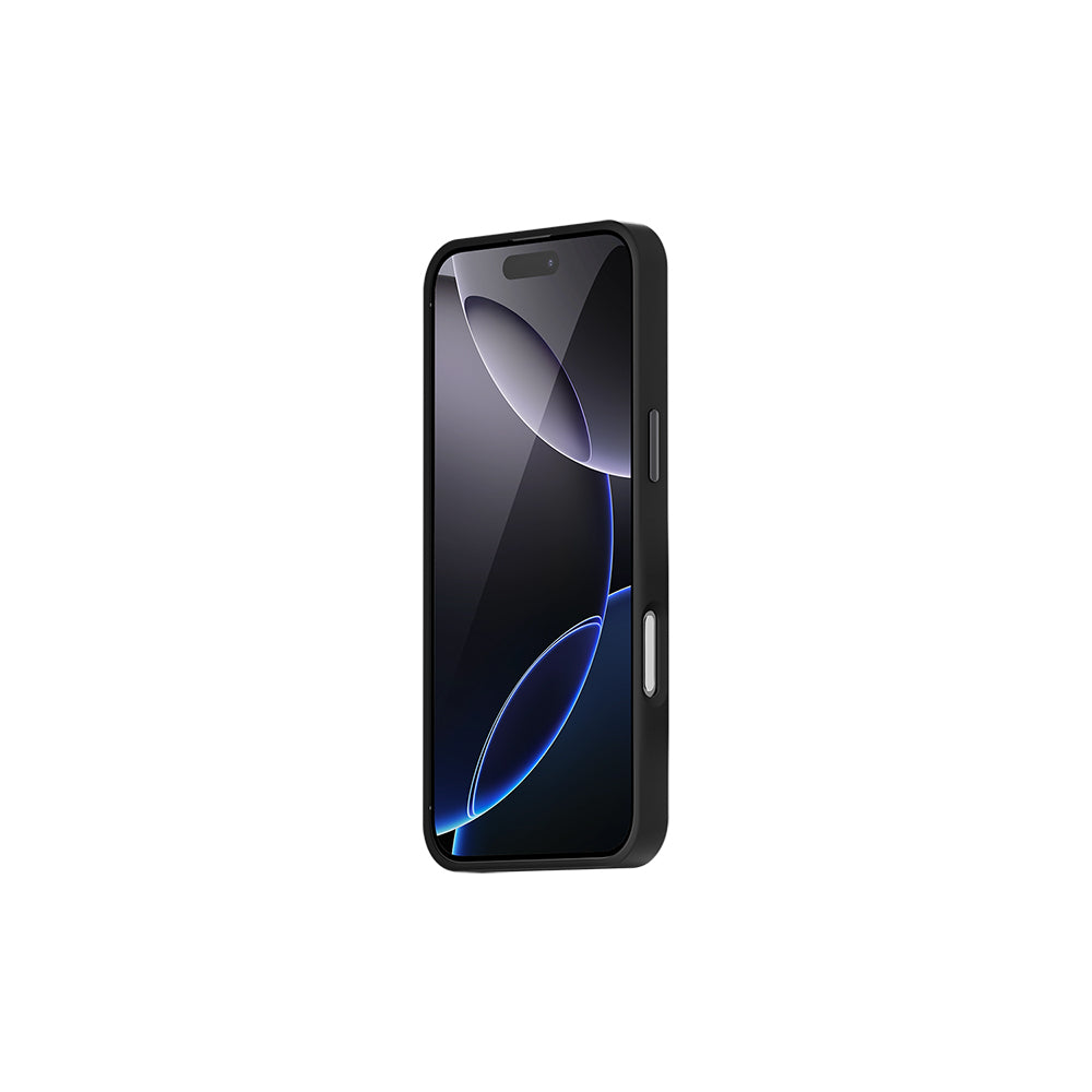 Apple iPhone 16 Pro Kılıf M-safe Şarj Özellikli 600D Metal Kamera Çerçeveli Raptic Aramid Fiber Serisi Kapak Siyah