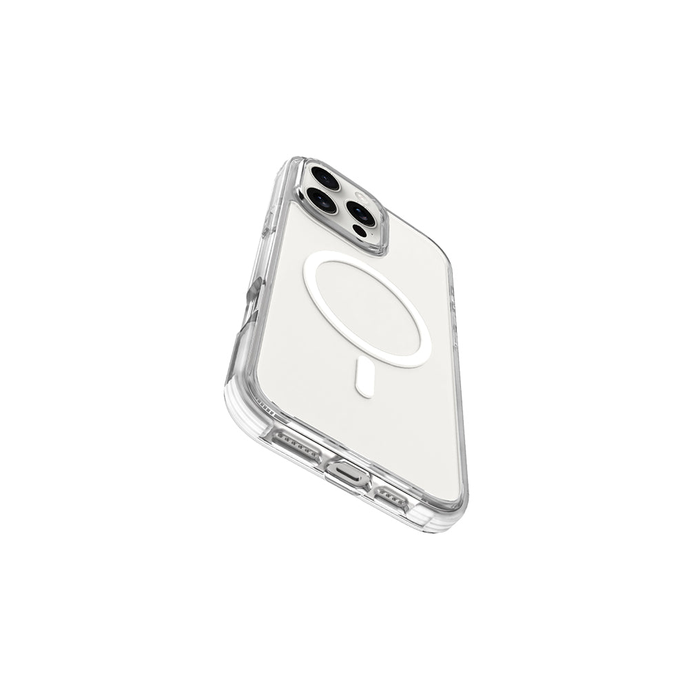 Apple iPhone 16 Pro Kılıf M-safe Şarj Özellikli Airbag Tasarımlı Raptic Clear Serisi Şeffaf Kapak Siyah