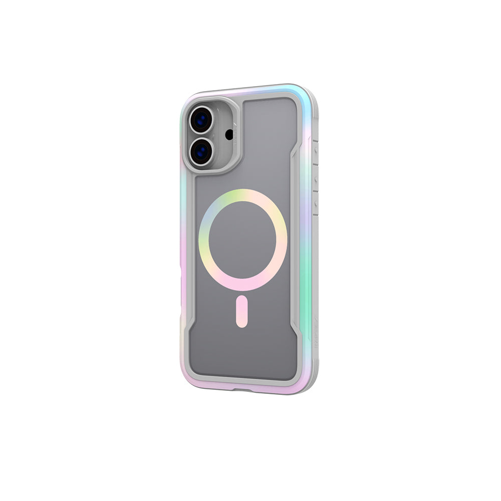 Apple iPhone 16 Pro Kılıf M-safe Şarj Özellikli Airbagli Raptic Shield 2.0 Serisi Şeffaf Arka Yüzey Kapak Turkuaz