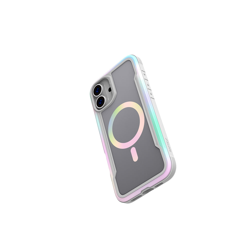 Apple iPhone 16 Pro Kılıf M-safe Şarj Özellikli Airbagli Raptic Shield 2.0 Serisi Şeffaf Arka Yüzey Kapak Turkuaz