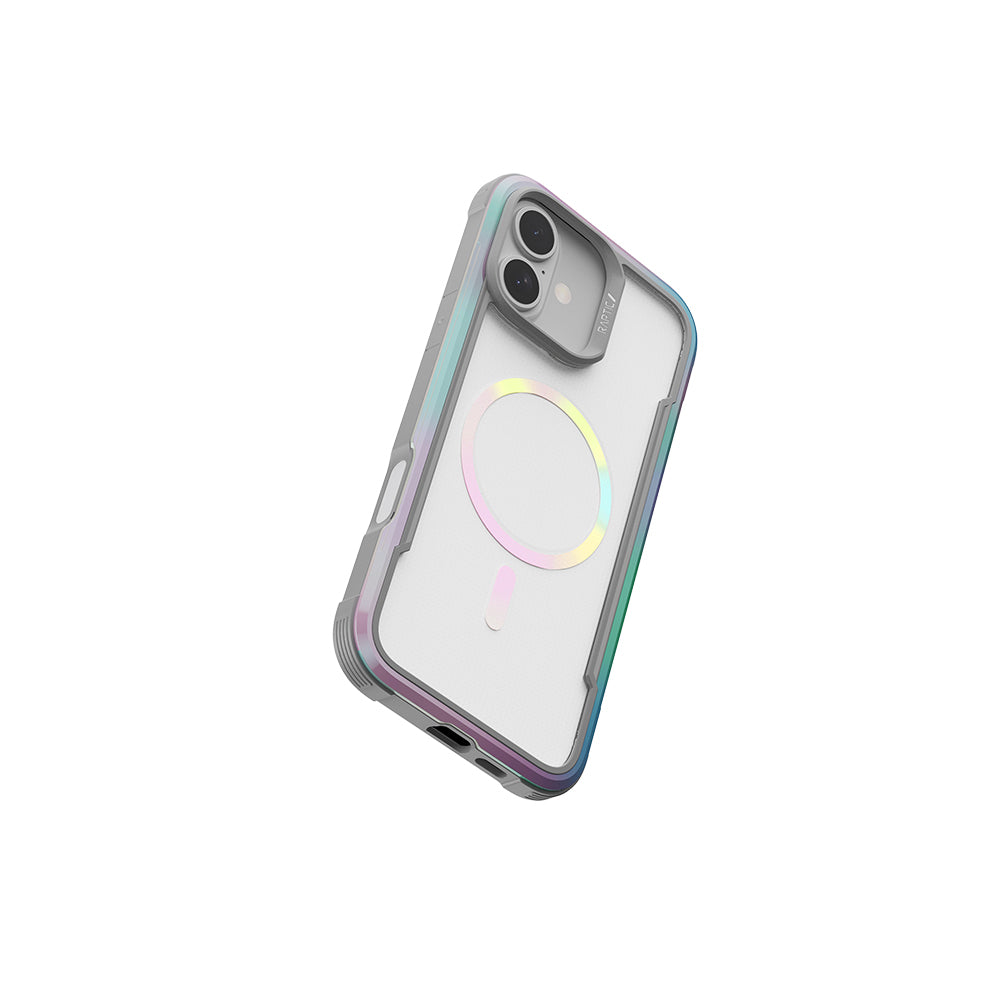 Apple iPhone 16 Pro Kılıf M-safe Şarj Özellikli Airbagli Raptic Shield 2.0 Serisi Şeffaf Arka Yüzey Kapak Siyah