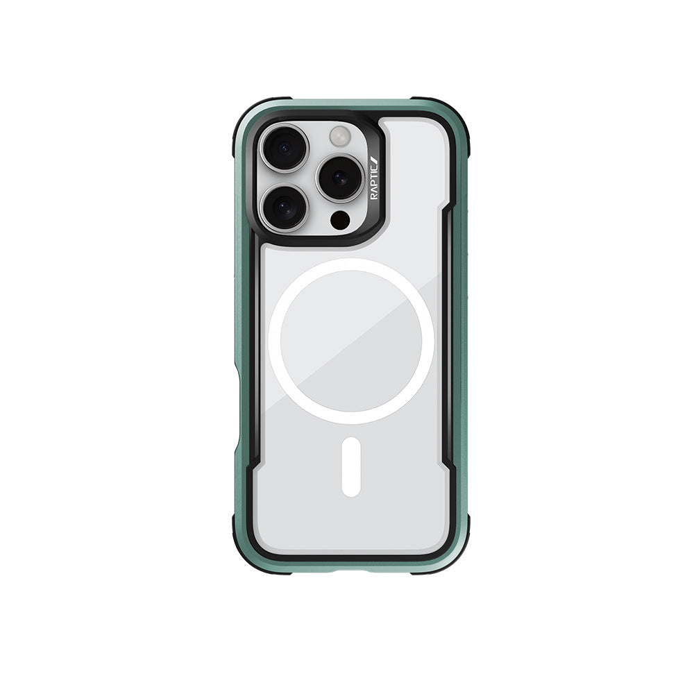 Apple iPhone 16 Pro Kılıf M-safe Şarj Özellikli Airbagli Raptic Shield Serisi Şeffaf Arka Yüzey Kapak Colorful