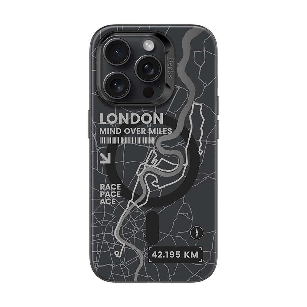 Apple iPhone 16 Pro Kılıf M-safe Şarj Özellikli Benks City Serisi Kapak Siyah