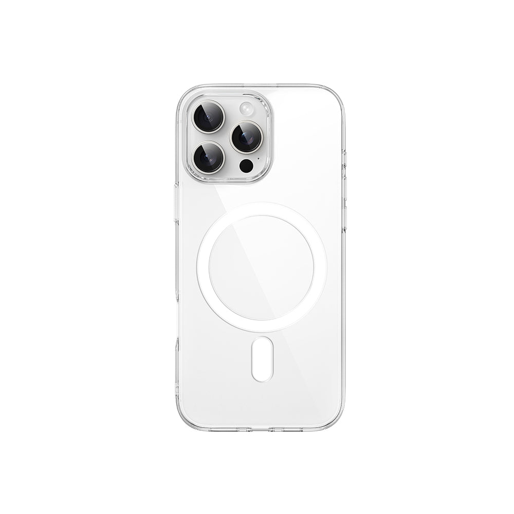 Apple iPhone 16 Pro Kılıf M-safe Şarj Özellikli Wiwu YXK-207 Invisible Pro Sert PC Kapak Şeffaf