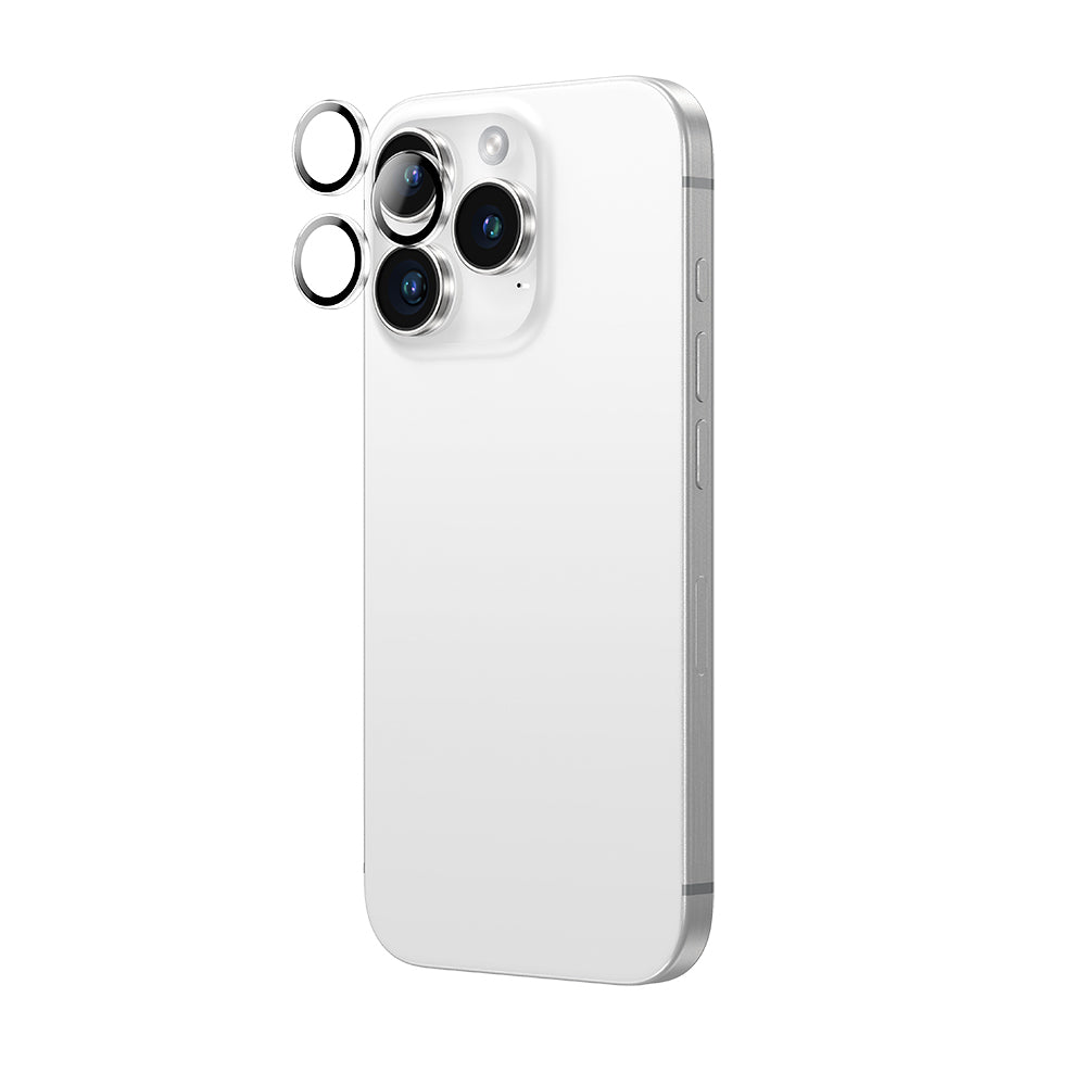 Apple iPhone 16 Pro Max Amazingthing Anti Reflective Kamera Lens Koruyucu + Kolay Uygulama Aparatlı Siyah