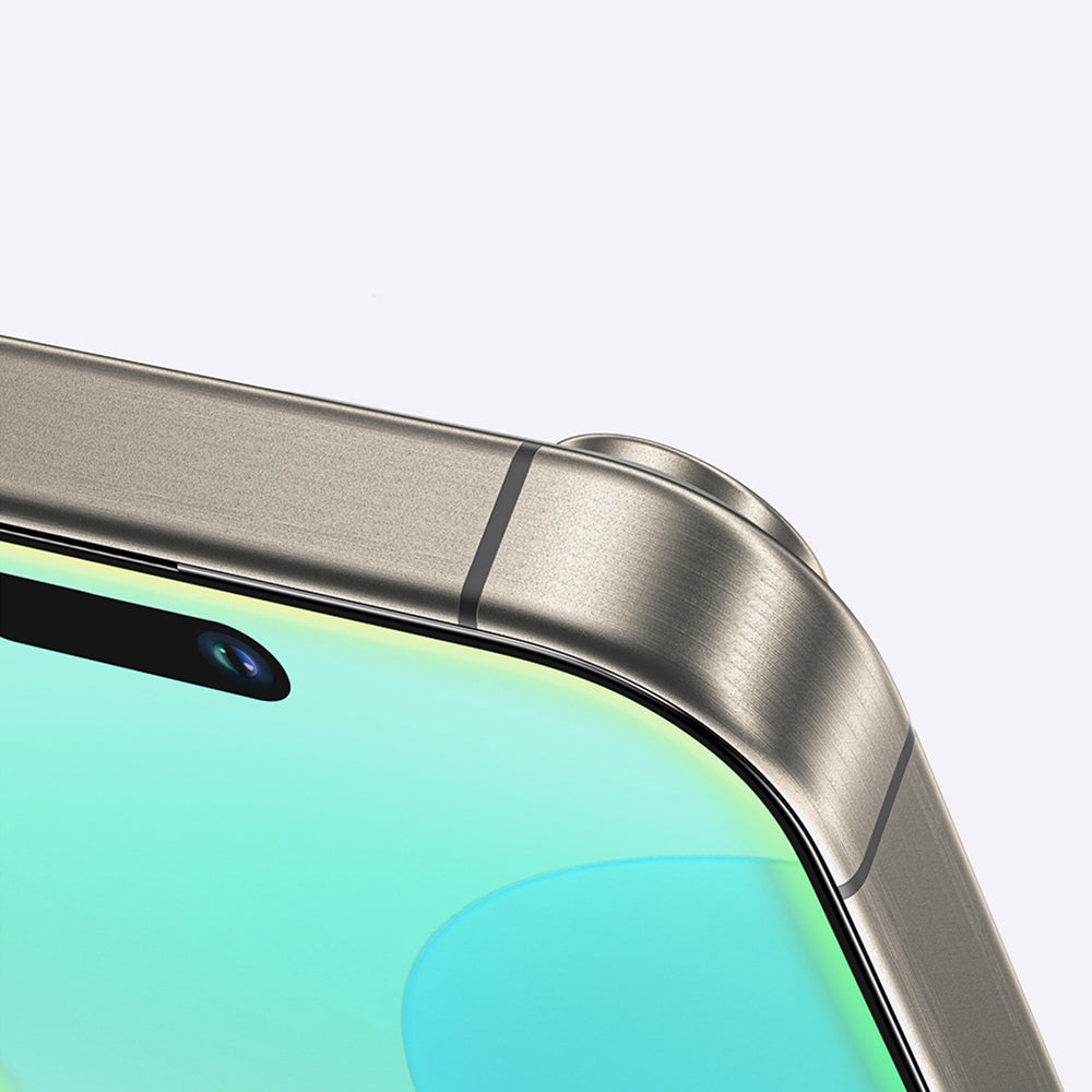 Apple iPhone 16 Pro Max Amazingthing Radix Mat Parmak İzi Bırakmayan Temperli Cam Ekran Koruyucu Siyah