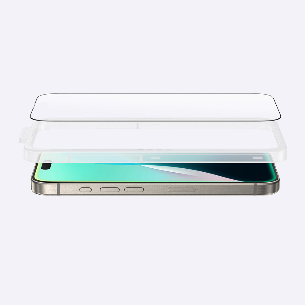 Apple iPhone 16 Pro Max Amazingthing Radix Mat Parmak İzi Bırakmayan Temperli Cam Ekran Koruyucu Siyah
