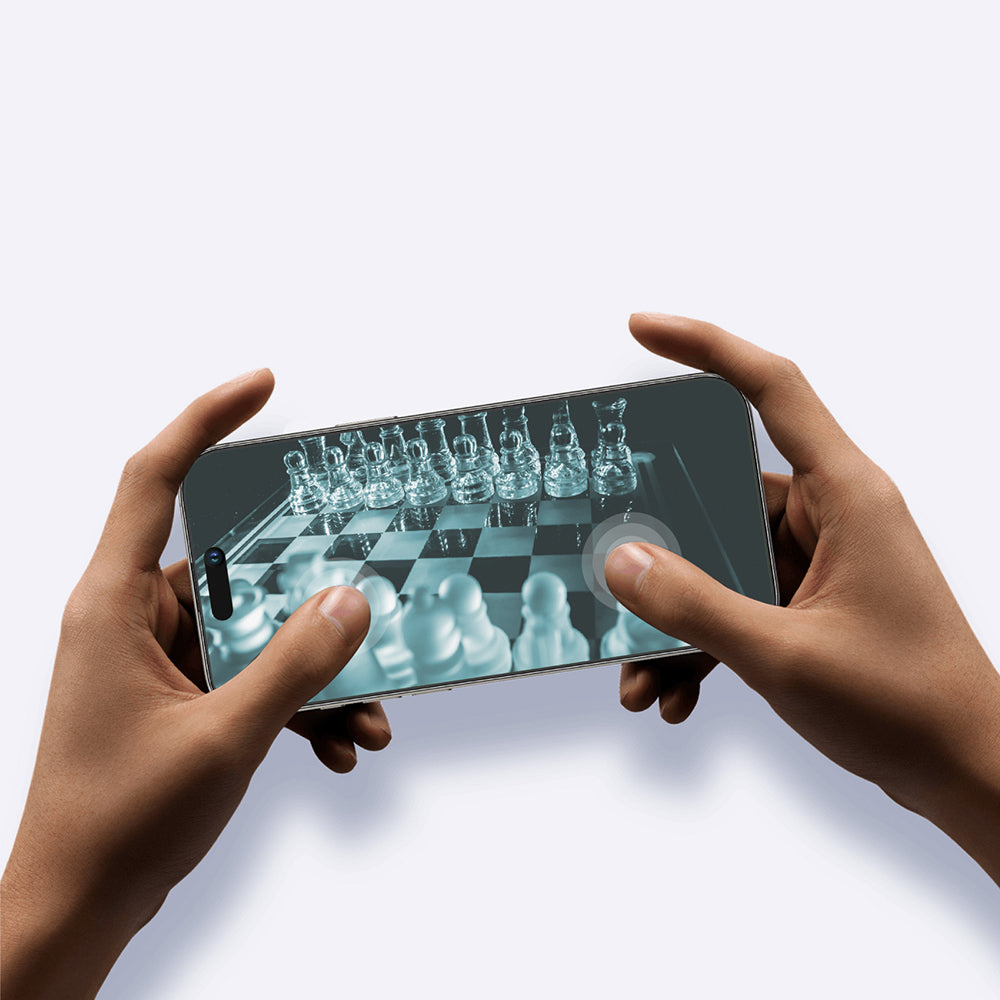 Apple iPhone 16 Pro Max Amazingthing Radix Mat Parmak İzi Bırakmayan Temperli Cam Ekran Koruyucu Siyah