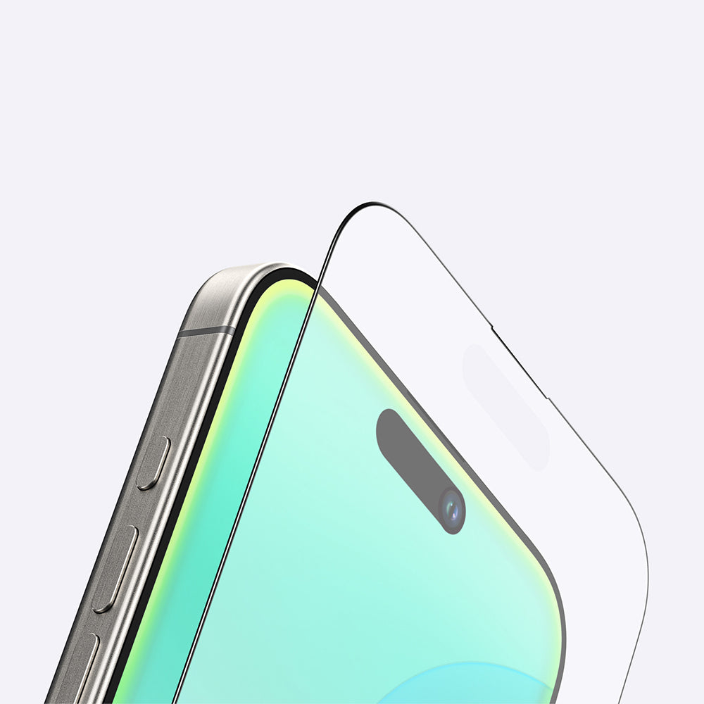 Apple iPhone 16 Pro Max Amazingthing Radix Mat Parmak İzi Bırakmayan Temperli Cam Ekran Koruyucu Siyah
