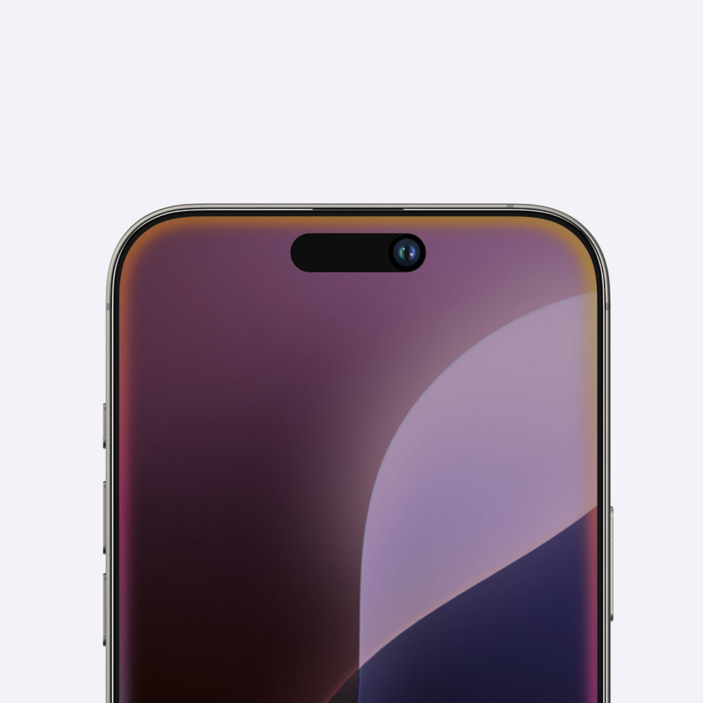 Apple iPhone 16 Pro Max Amazingthing Radix Privacy Parmak İzi Bırakmayan Temperli Cam Ekran Koruyucu Siyah