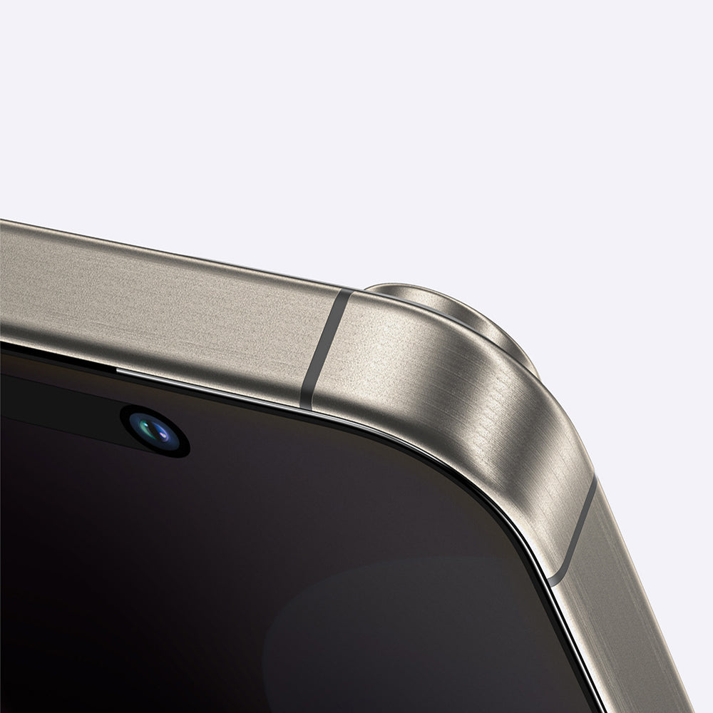 Apple iPhone 16 Pro Max Amazingthing Radix Privacy Parmak İzi Bırakmayan Temperli Cam Ekran Koruyucu Siyah