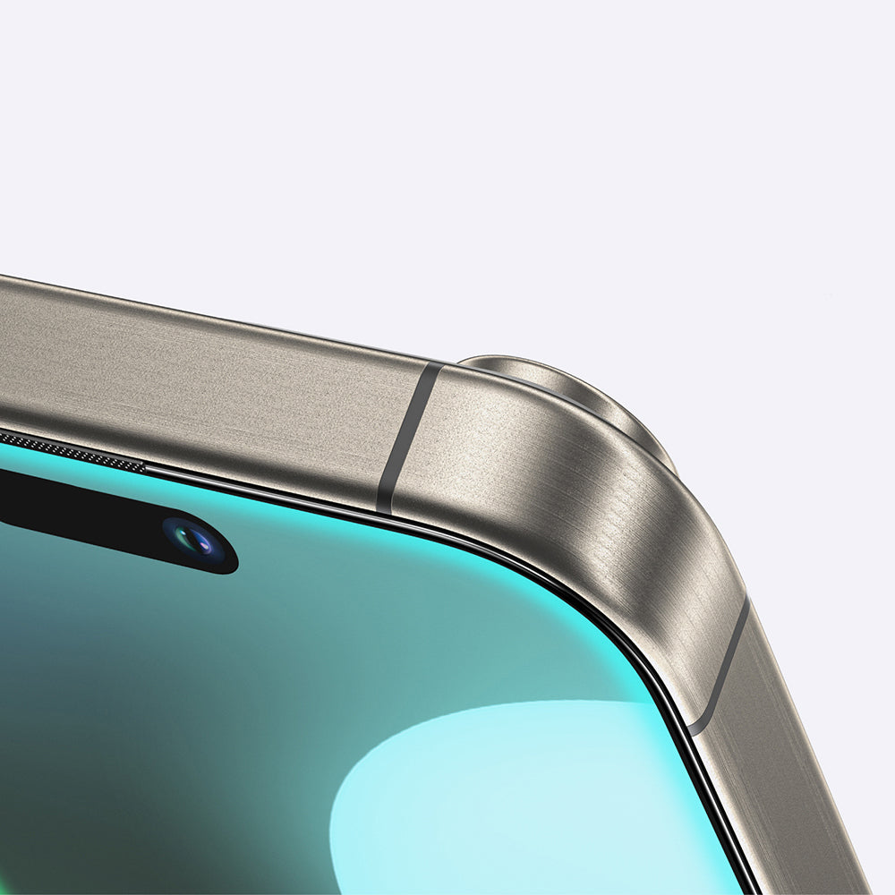 Apple iPhone 16 Pro Max Amazingthing Titan Mat Parmak İzi Bırakmayan Temperli Cam Ekran Koruyucu Siyah