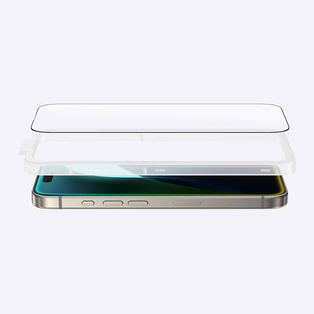 Apple iPhone 16 Pro Max Amazingthing Titan Mat Parmak İzi Bırakmayan Temperli Cam Ekran Koruyucu Siyah