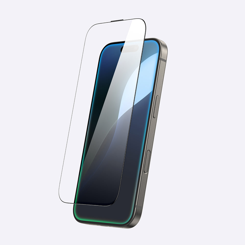 Apple iPhone 16 Pro Max Amazingthing Titan Parmak İzi Bırakmayan Temperli Cam Ekran Koruyucu Siyah