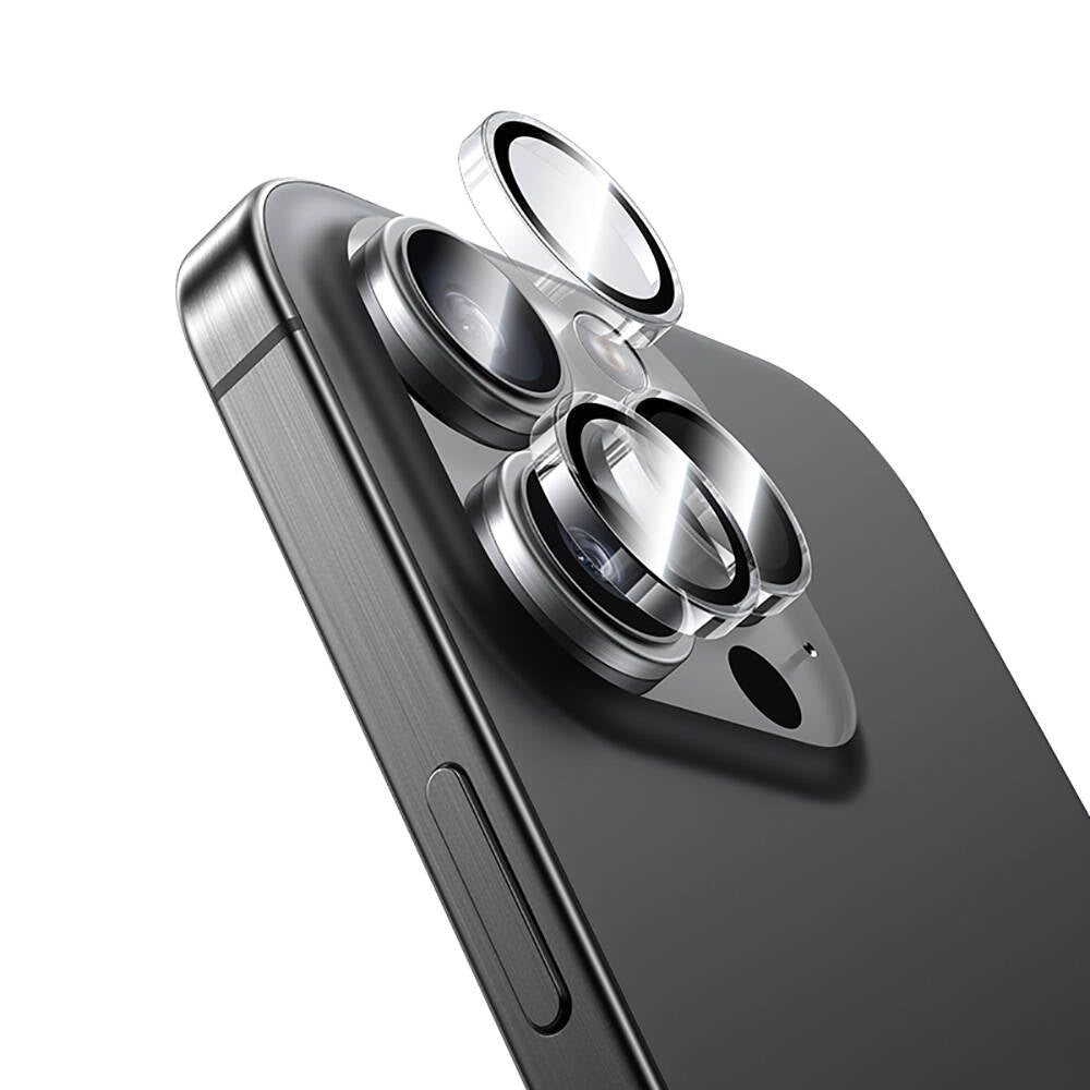 Apple iPhone 16 Pro Max Benks AR Glass Warrior Transparan Premium Cam Kamera Lens Koruyucu Şeffaf