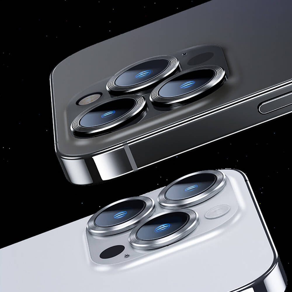 Apple iPhone 16 Pro Max Benks DR Safir Kamera Lens Koruyucu Gümüş
