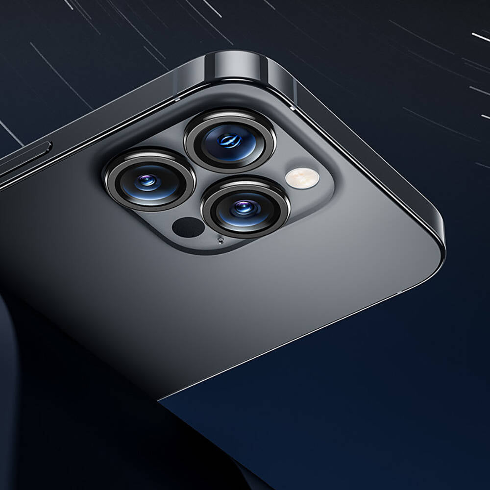 Apple iPhone 16 Pro Max Benks DR Safir Kamera Lens Koruyucu Gümüş