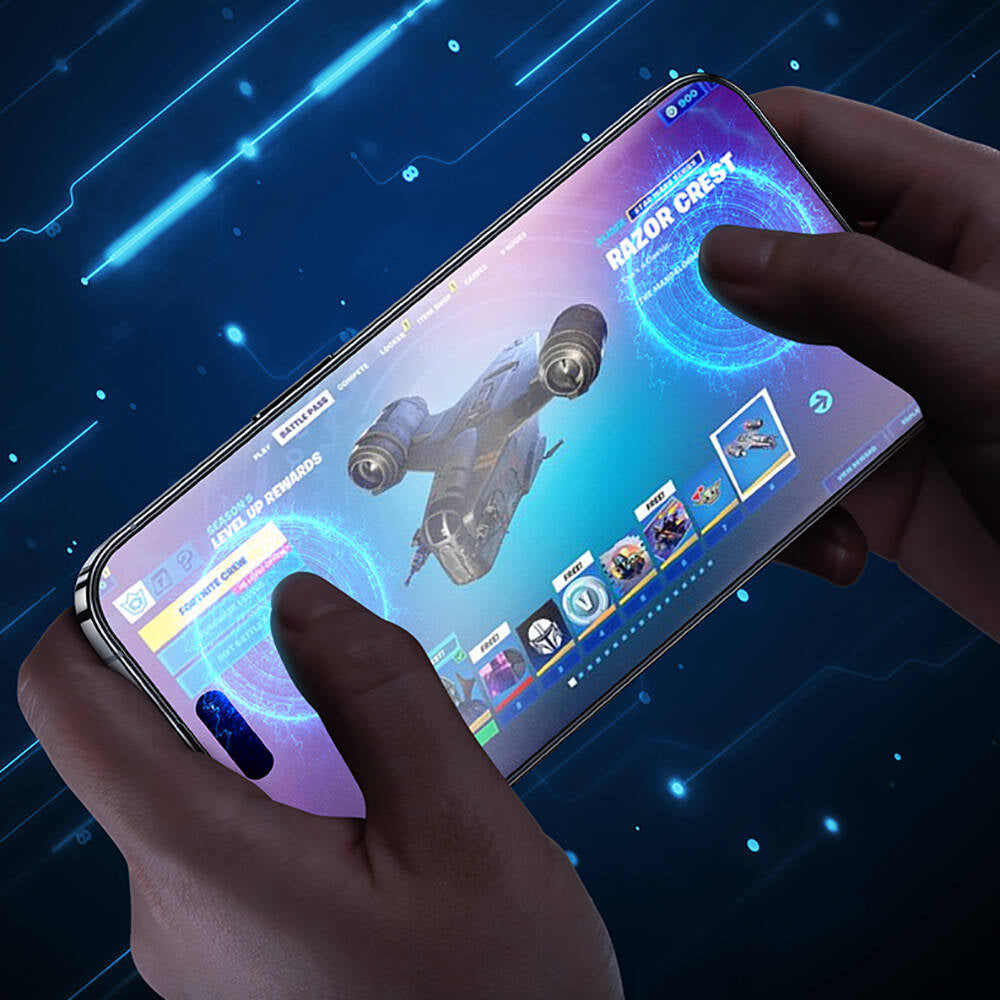 Apple iPhone 16 Pro Max Benks JoyTouch Mat Oyun Ekran Koruyucu + Kolay Uygulama Aparatı Siyah