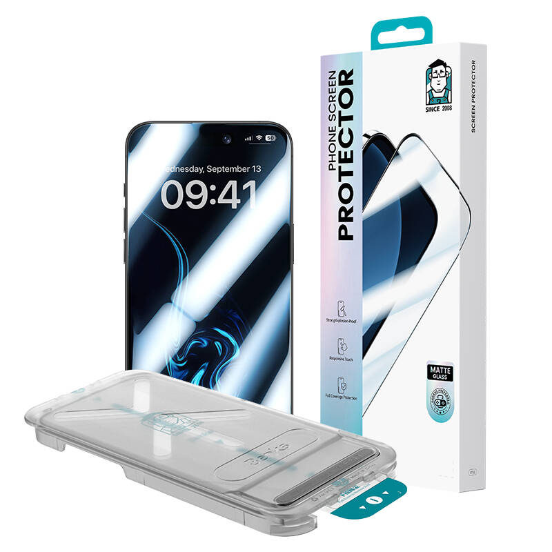 Apple iPhone 16 Pro Max Benks JoyTouch Mat Oyun Ekran Koruyucu + Kolay Uygulama Aparatı Siyah