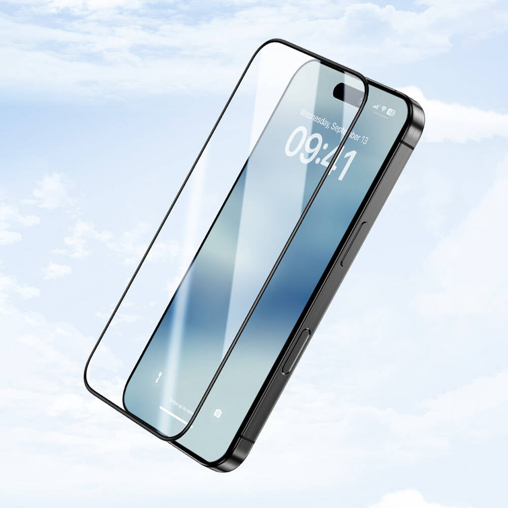 Apple iPhone 16 Pro Max Benks Ultra Shield 0.3mm Ekran Koruyucu + Kolay Uygulama Aparatlı Siyah