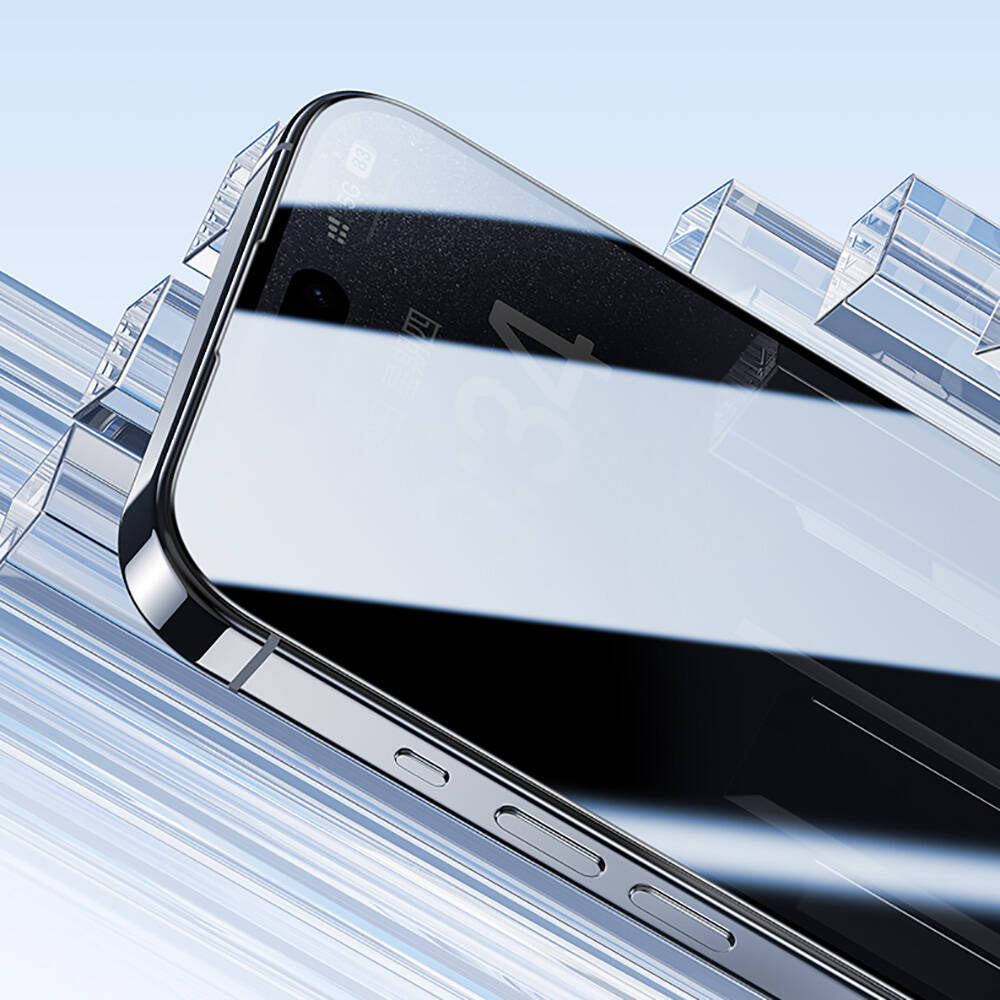 Apple iPhone 16 Pro Max Benks Ultra Shield 0.3mm Ekran Koruyucu + Kolay Uygulama Aparatlı Siyah