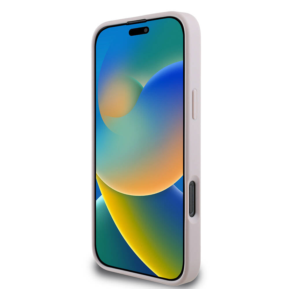 Apple iPhone 16 Pro Max Kılıf Guess Orjinal Lisanslı PU Deri 4G Desenli Metal Büyük 4G ve Yazı Logolu Kapak Kahverengi