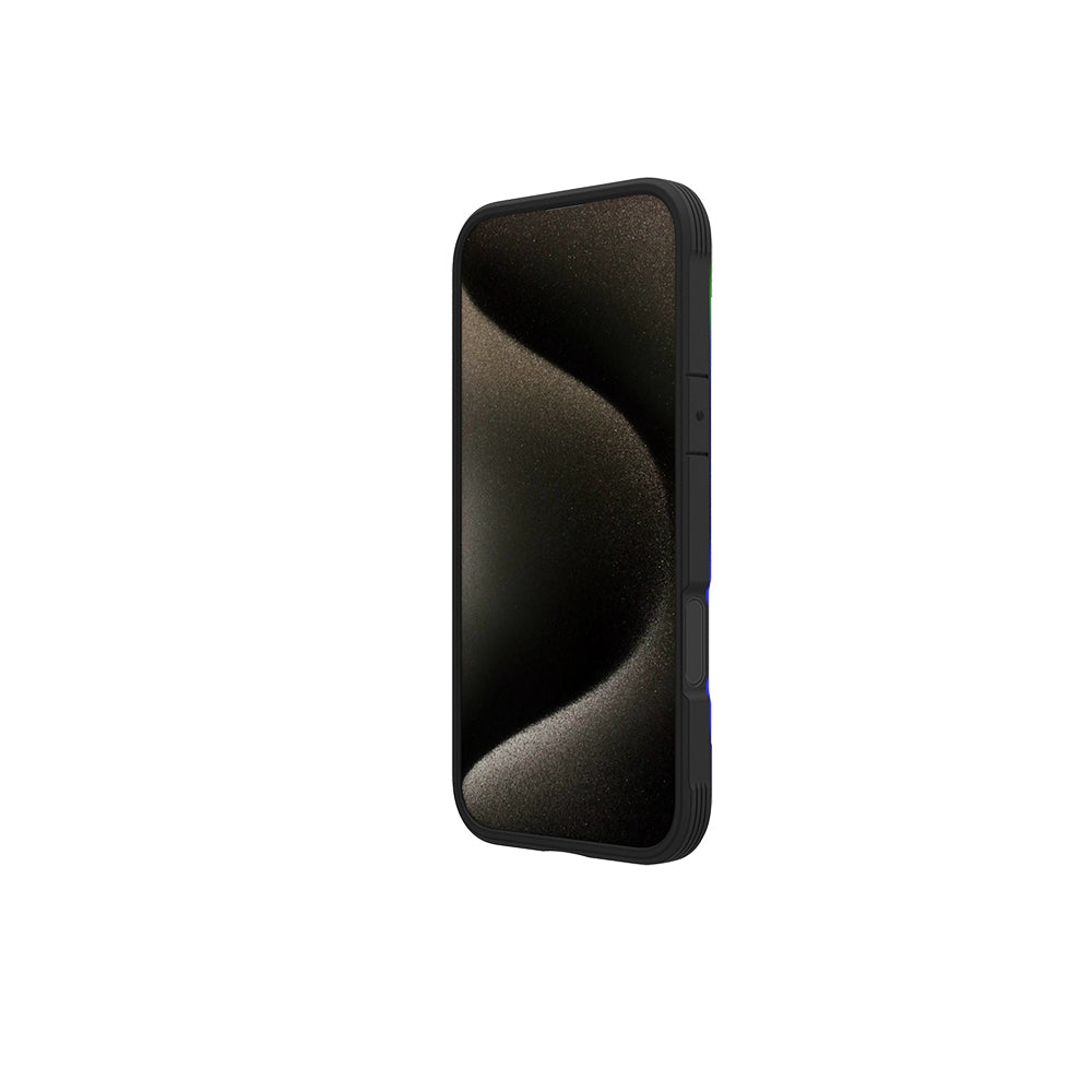 Apple iPhone 16 Pro Max Kılıf M-safe Şarj Özellikli Airbagli Raptic Shield 2.0 Serisi Şeffaf Arka Yüzey Kapak Turkuaz