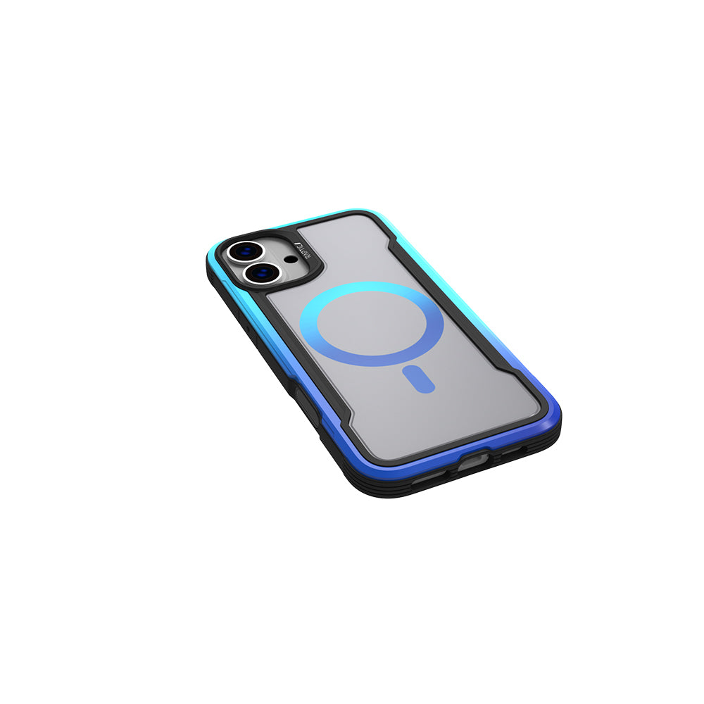 Apple iPhone 16 Pro Max Kılıf M-safe Şarj Özellikli Airbagli Raptic Shield 2.0 Serisi Şeffaf Arka Yüzey Kapak Turkuaz