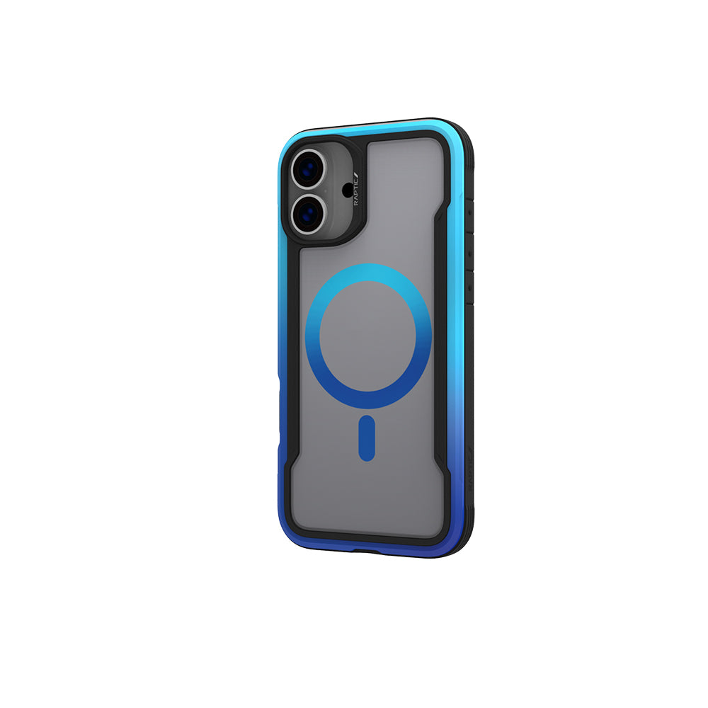 Apple iPhone 16 Pro Max Kılıf M-safe Şarj Özellikli Airbagli Raptic Shield 2.0 Serisi Şeffaf Arka Yüzey Kapak Turkuaz