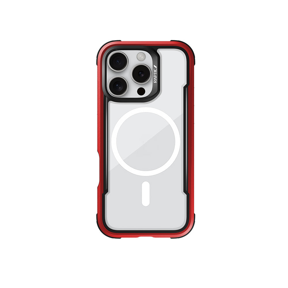Apple iPhone 16 Pro Max Kılıf M-safe Şarj Özellikli Airbagli Raptic Shield Serisi Şeffaf Arka Yüzey Kapak Colorful