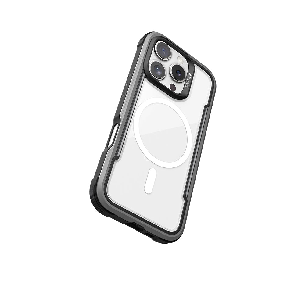 Apple iPhone 16 Pro Max Kılıf M-safe Şarj Özellikli Airbagli Raptic Shield Serisi Şeffaf Arka Yüzey Kapak Yeşil