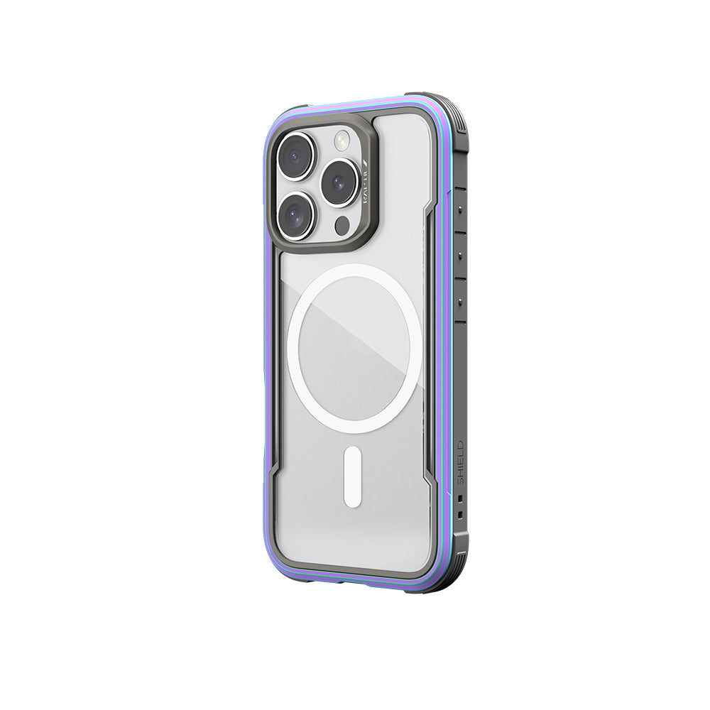 Apple iPhone 16 Pro Max Kılıf M-safe Şarj Özellikli Airbagli Raptic Shield Serisi Şeffaf Arka Yüzey Kapak Colorful