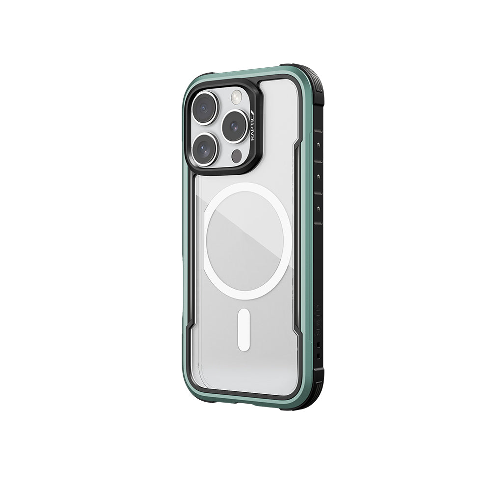 Apple iPhone 16 Pro Max Kılıf M-safe Şarj Özellikli Airbagli Raptic Shield Serisi Şeffaf Arka Yüzey Kapak Colorful