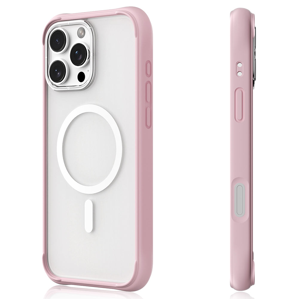 Apple iPhone 16 Pro Max Kılıf M-safe Şarj Özellikli Airbagli Youngkit Dynamic 2 Serisi Kapak Beyaz