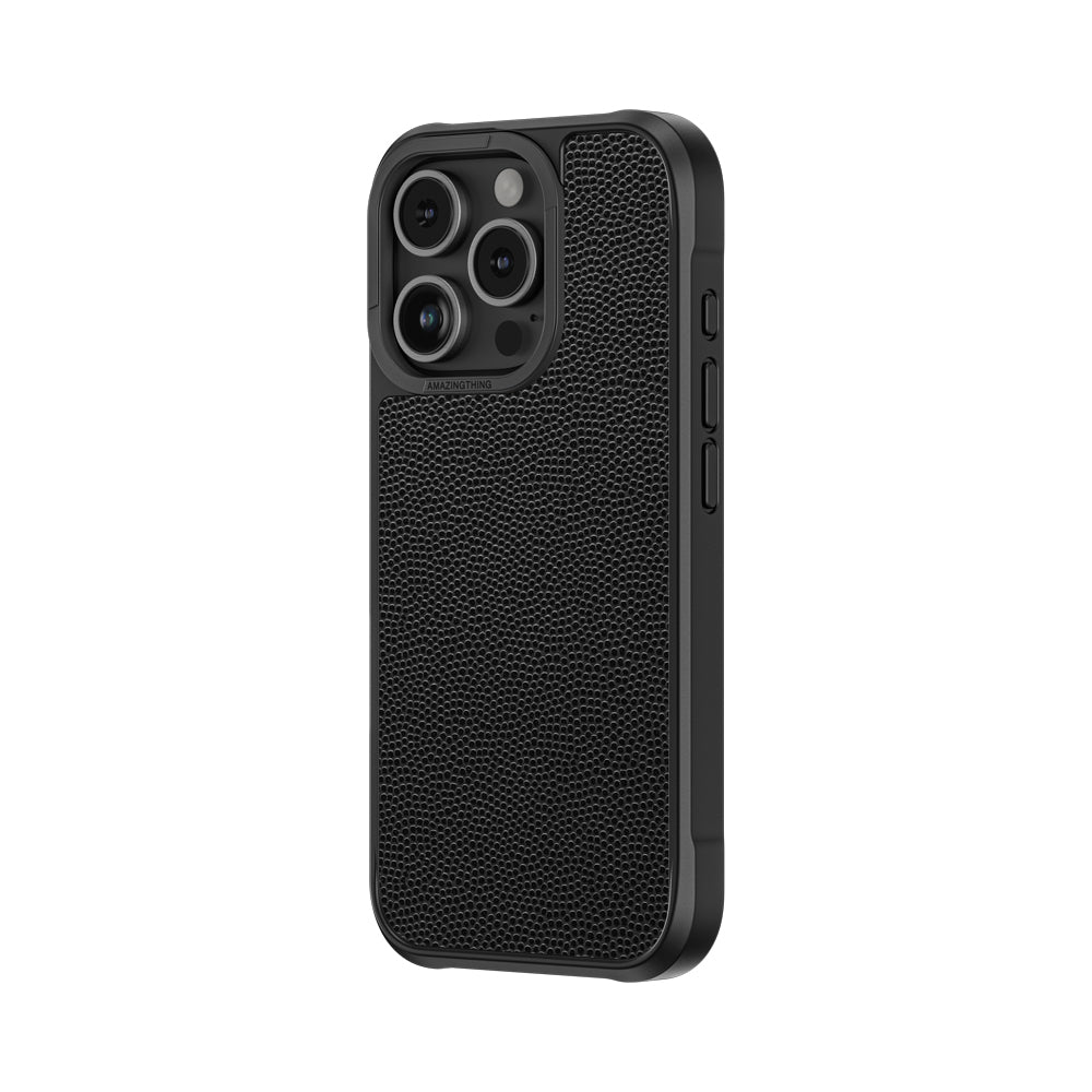 Apple iPhone 16 Pro Max Kılıf M-safe Şarj Özellikli Amazingthing Glamour Serisi Kapak Siyah
