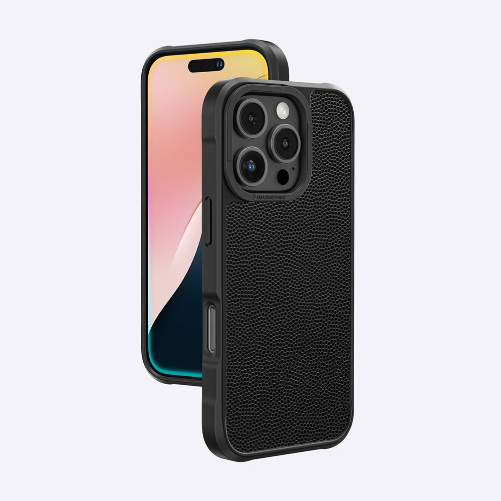 Apple iPhone 16 Pro Max Kılıf M-safe Şarj Özellikli Amazingthing Glamour Serisi Kapak Siyah