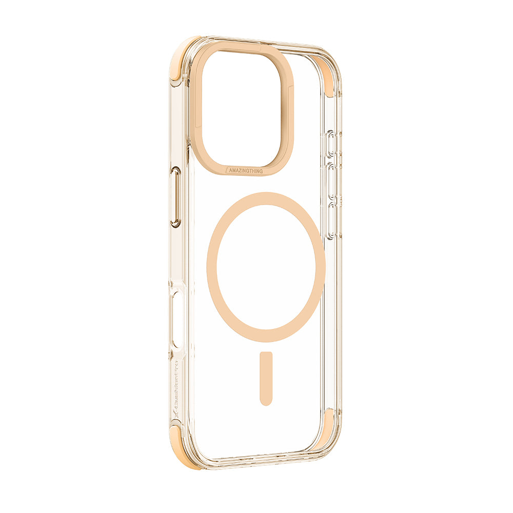 Apple iPhone 16 Pro Max Kılıf M-safe Şarj Özellikli Amazingthing Omni Serisi Kapak Gri