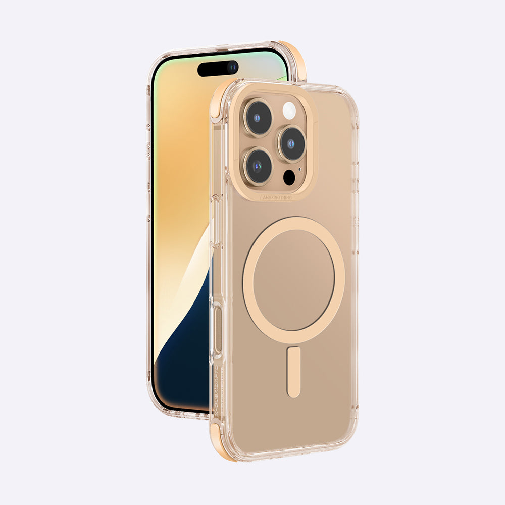 Apple iPhone 16 Pro Max Kılıf M-safe Şarj Özellikli Amazingthing Omni Serisi Kapak Gri