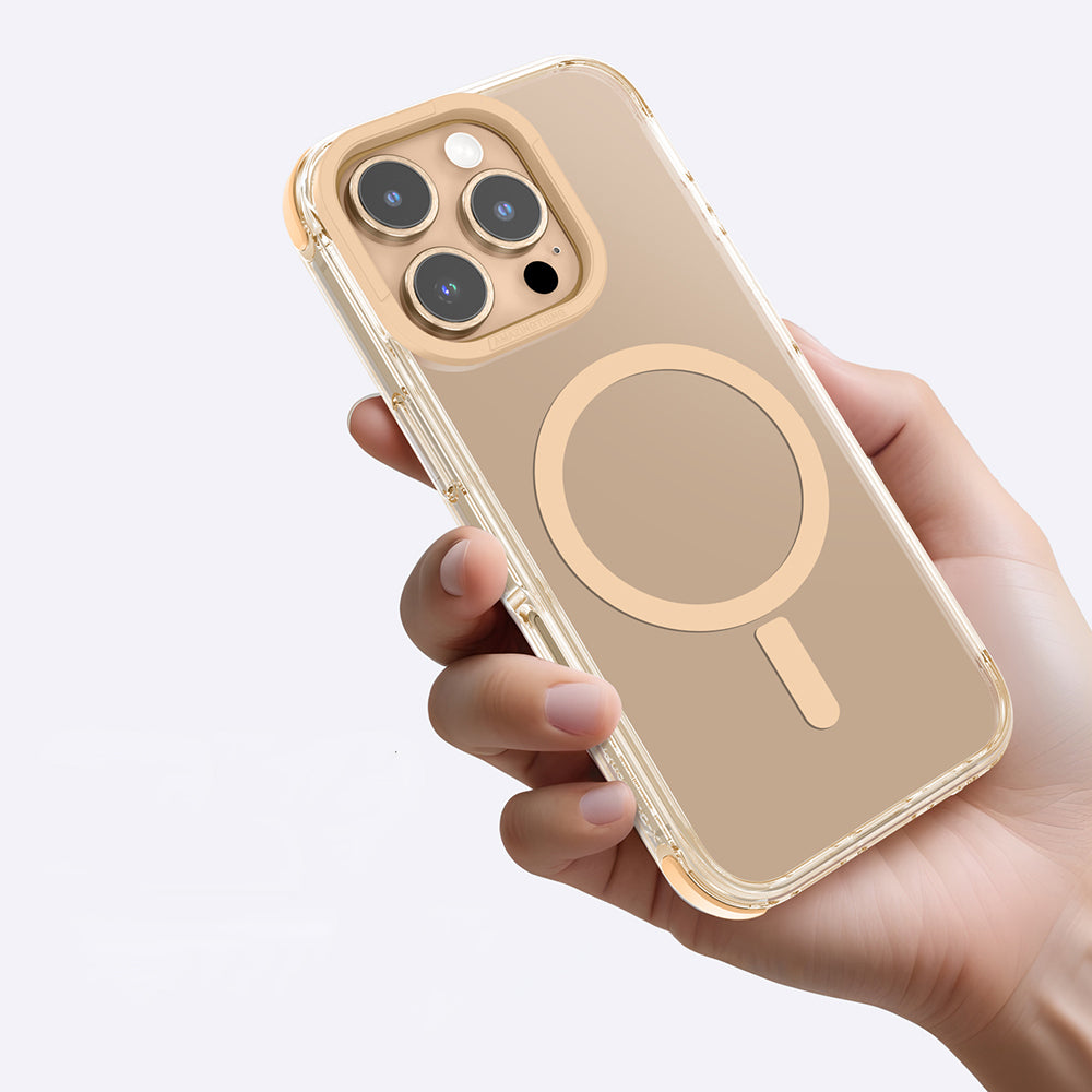 Apple iPhone 16 Pro Max Kılıf M-safe Şarj Özellikli Amazingthing Omni Serisi Kapak Gri