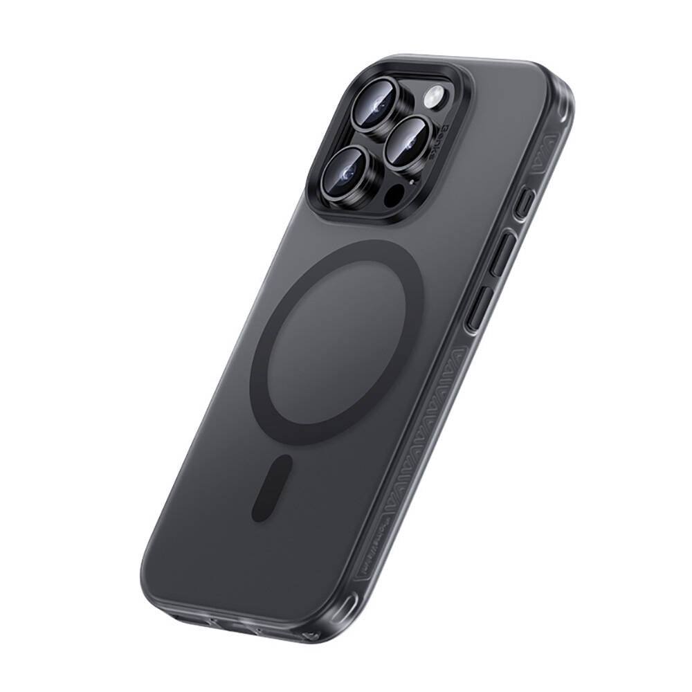 Apple iPhone 16 Pro Max Kılıf M-safe Şarj Özellikli Benks Lucid Armor Kapak Titanyum-Gri