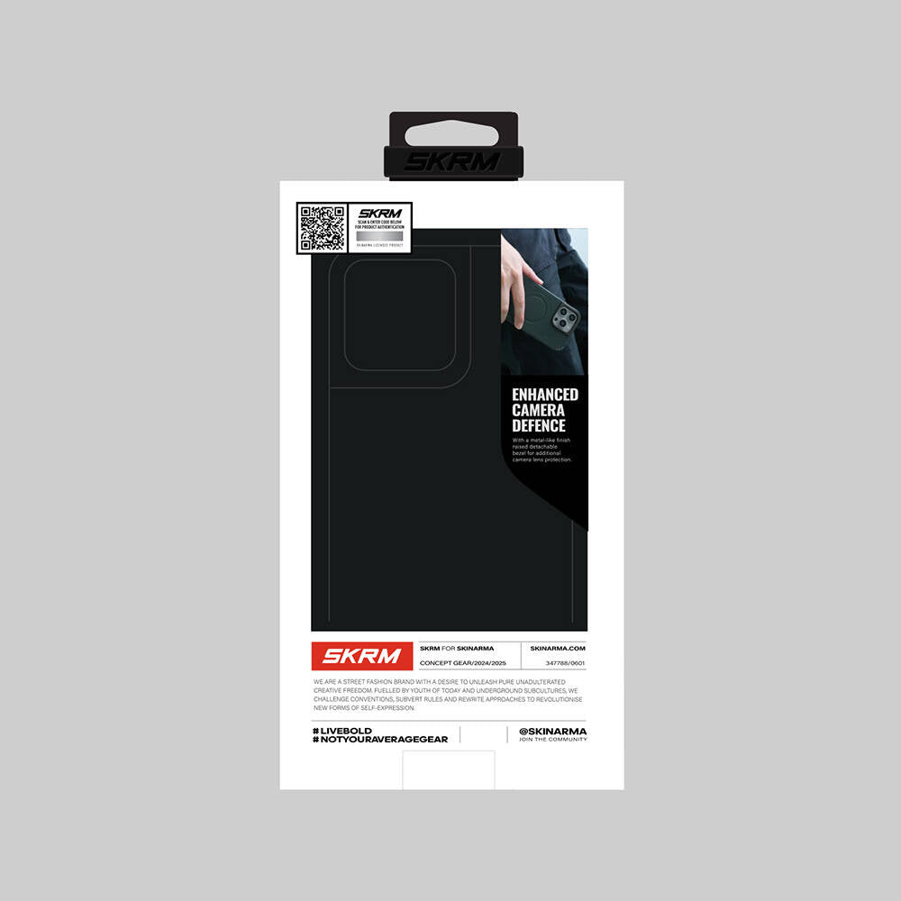 Apple iPhone 16 Pro Max Kılıf M-safe Şarj Özellikli Metal Kamera Çerçeveli Skinarma Mecha Serisi Kapak Mavi