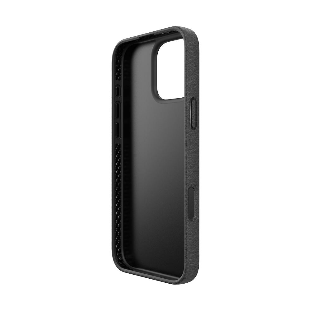 Apple iPhone 16 Pro Max Kılıf M-safe Şarj Özellikli Raptic Slim Wallet Serisi Deri Görünümlü Kartlıklı Standlı Kapak Siyah